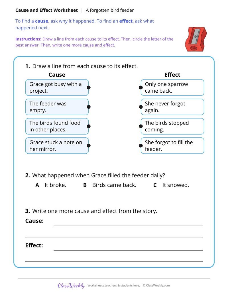 Cause and Effect in a Story About a Forgotten Bird Feeder - Page 2