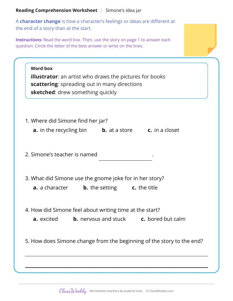 Simone's Idea Jar