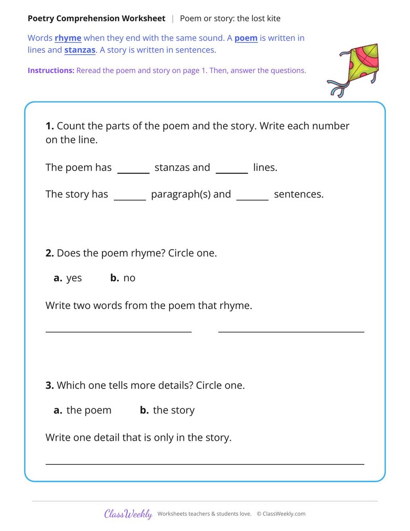 The Lost Kite: Poem or Story? - Page 2