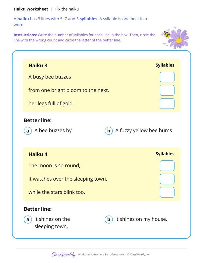 Fix the Haiku