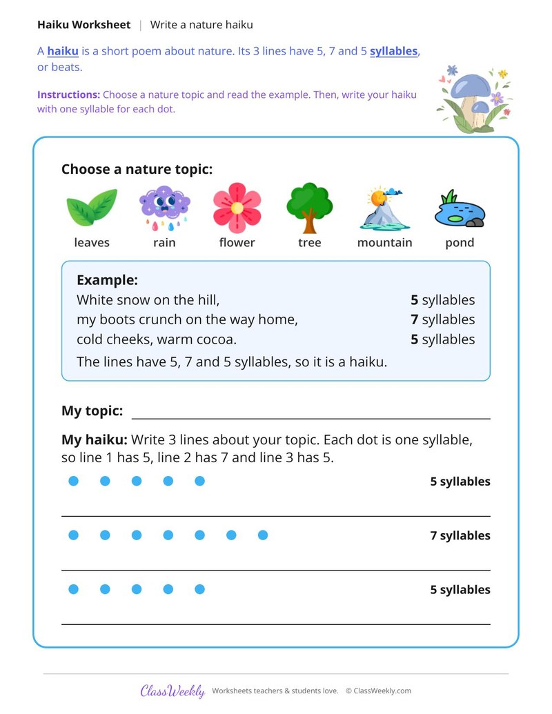 Write a Nature Haiku