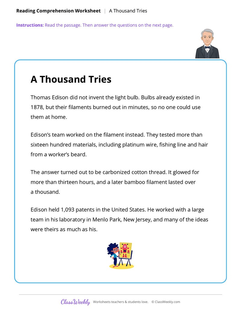 A Thousand Tries - Famous Americans - Page 1