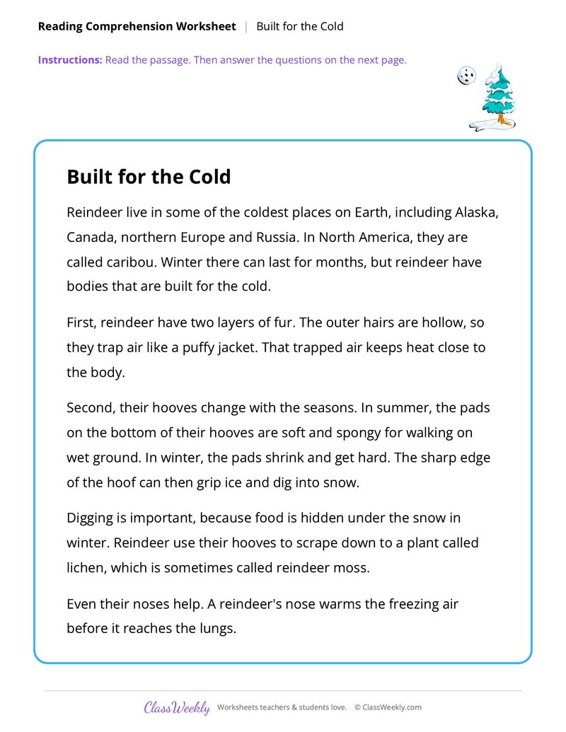 Reading, reindeer - Christmas - Page 1