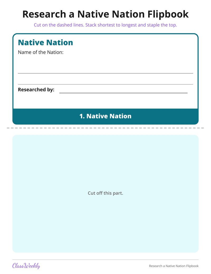 Research a Native Nation Flipbook