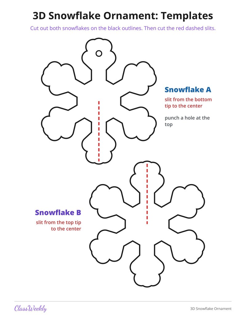 3D Snowflake Ornament - Page 2
