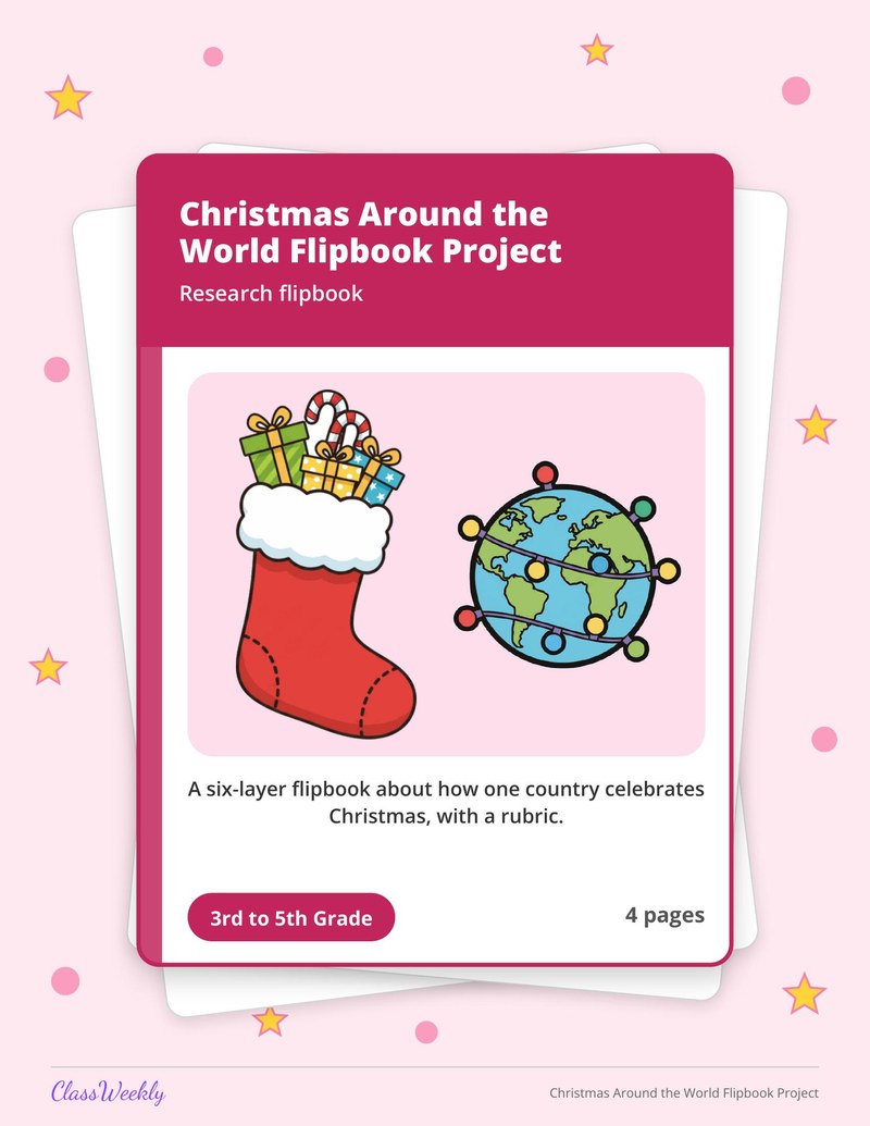 Christmas Around the World Flipbook Project - Page 1