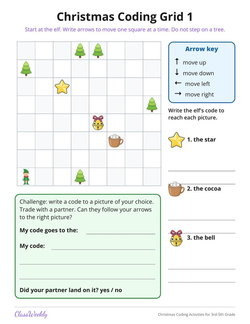 Christmas Coding Activities for 3rd-5th Grade - Page 2