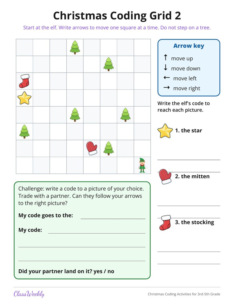 Christmas Coding Activities for 3rd-5th Grade - Page 3