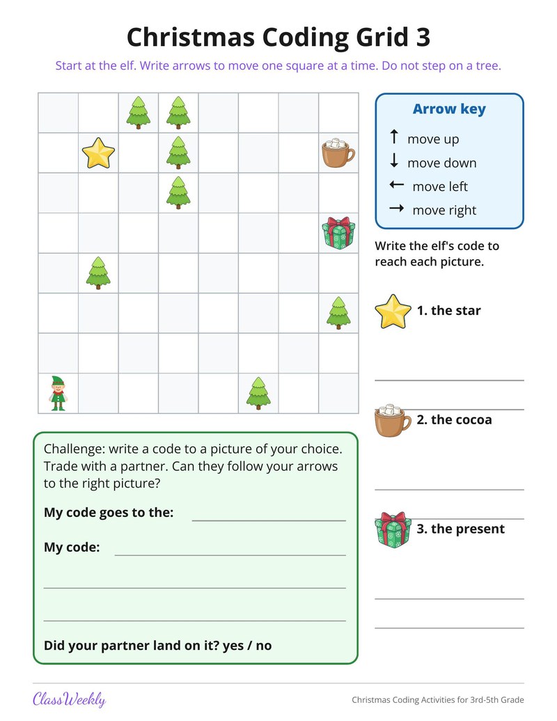 Christmas Coding Activities for 3rd-5th Grade - Page 4