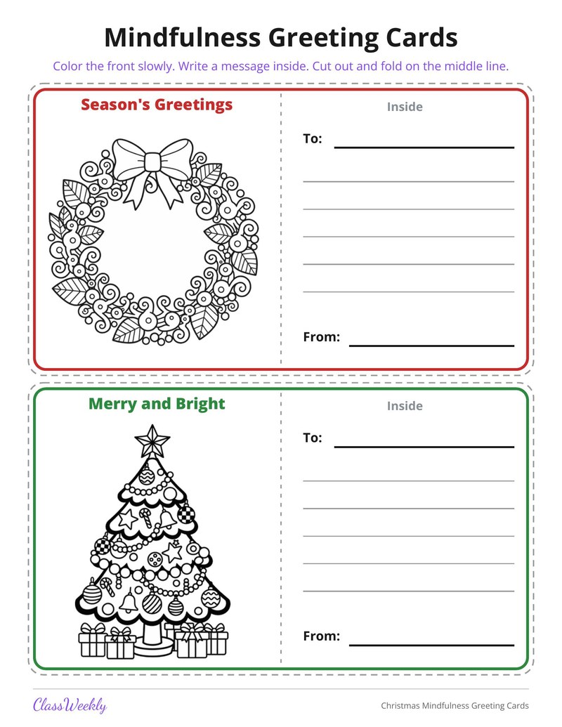 Christmas Mindfulness Greeting Cards - Page 2