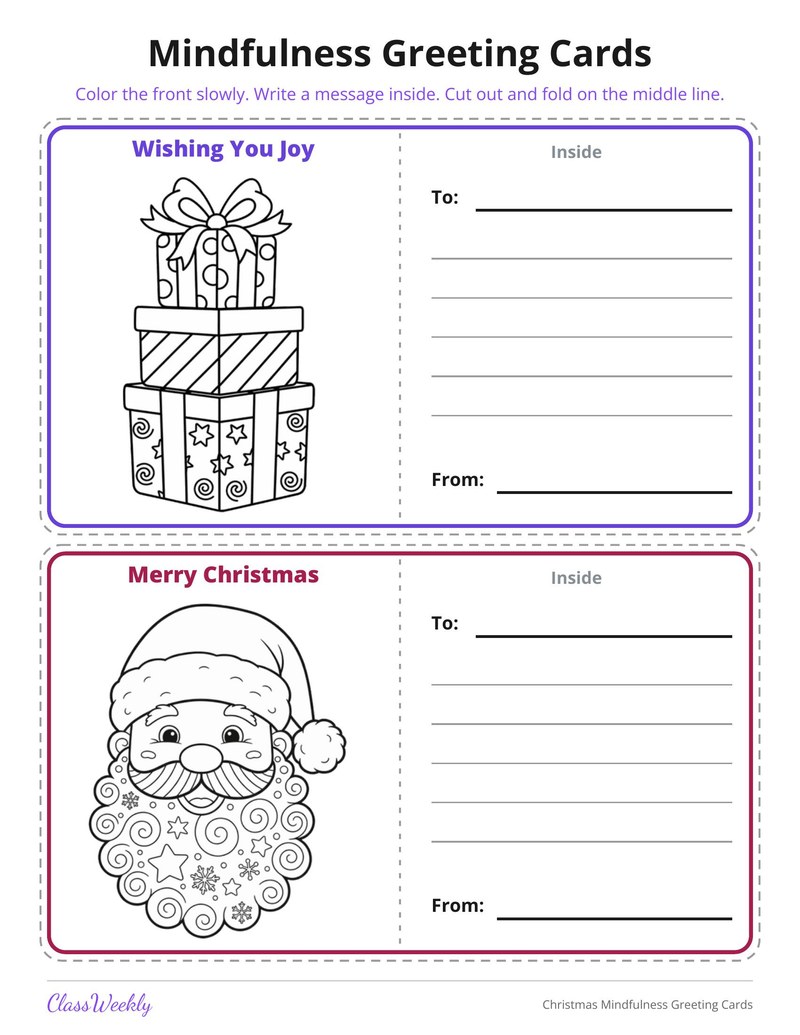 Christmas Mindfulness Greeting Cards - Page 4