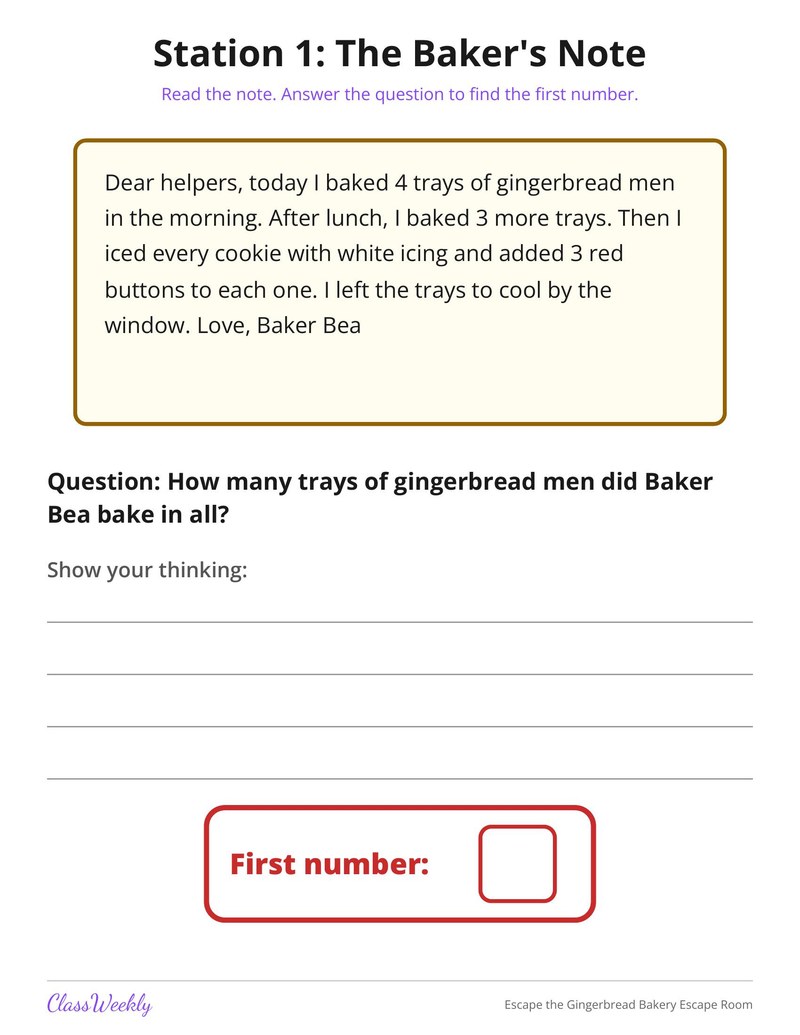 Escape the Gingerbread Bakery Escape Room - Page 3