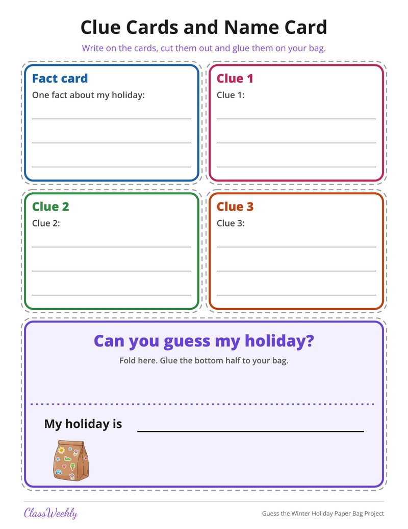 Guess the Winter Holiday Paper Bag Project - Page 4