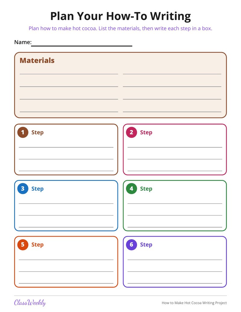 How to Make Hot Cocoa Writing Project - Page 2