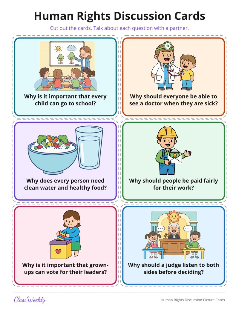 Human Rights Discussion Picture Cards - Page 2