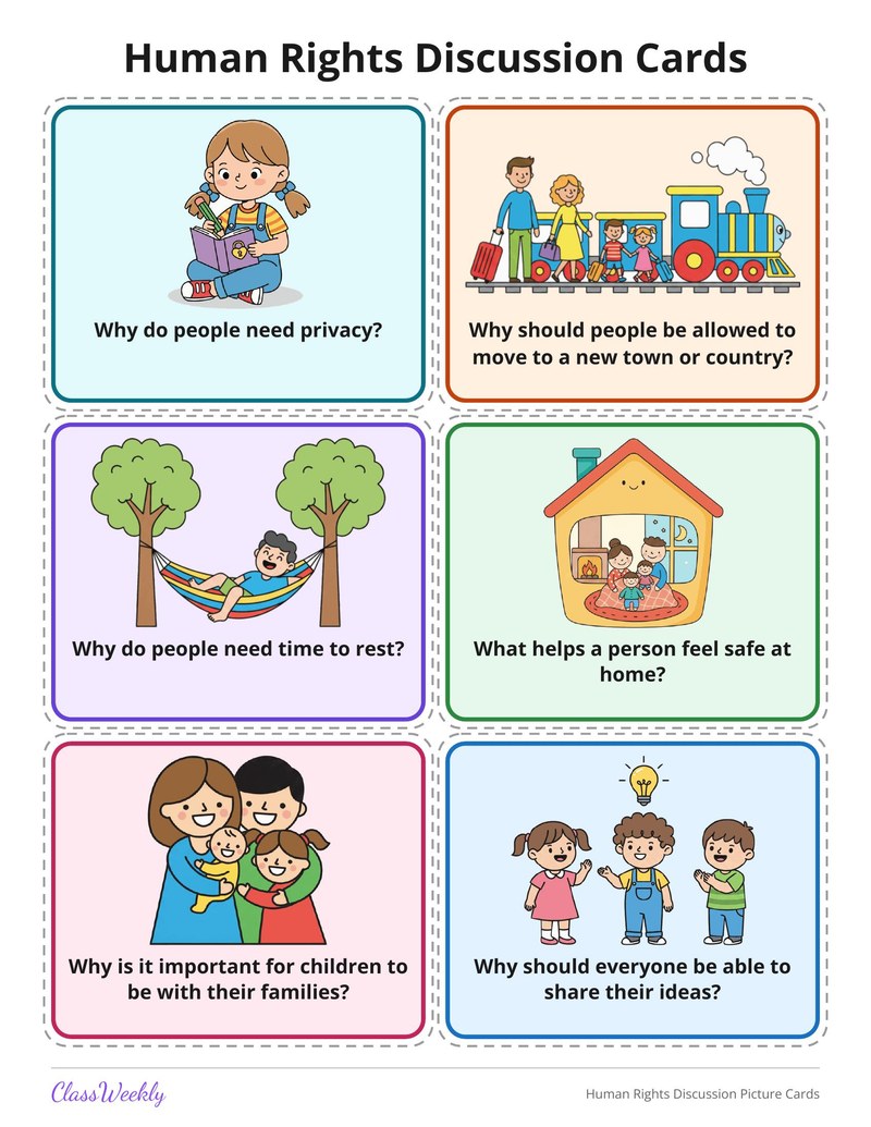 Human Rights Discussion Picture Cards - Page 3