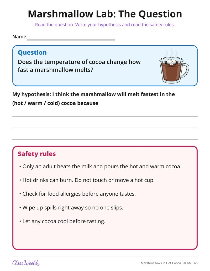 Marshmallows in Hot Cocoa STEAM Lab - Page 2