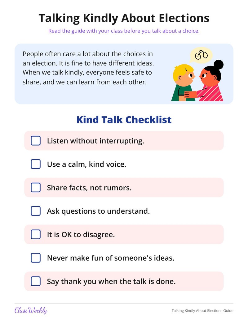 Talking Kindly About Elections Guide - Page 1