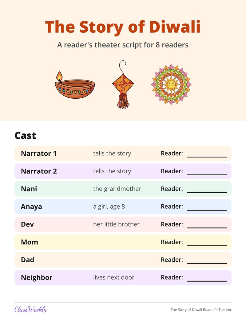 The Story of Diwali Reader's Theater