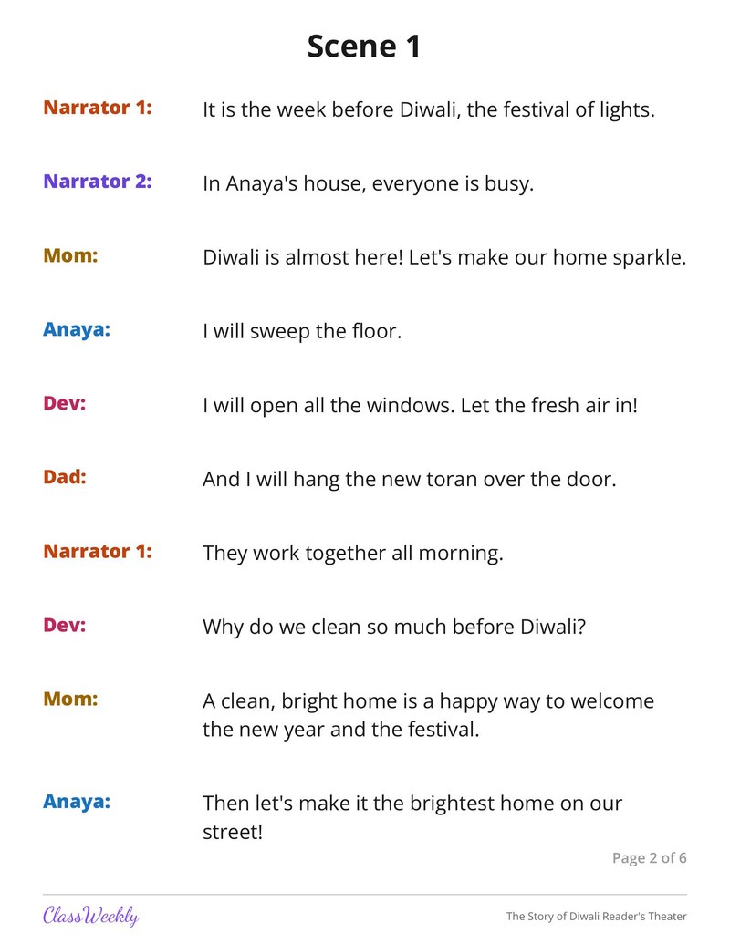 The Story of Diwali Reader's Theater