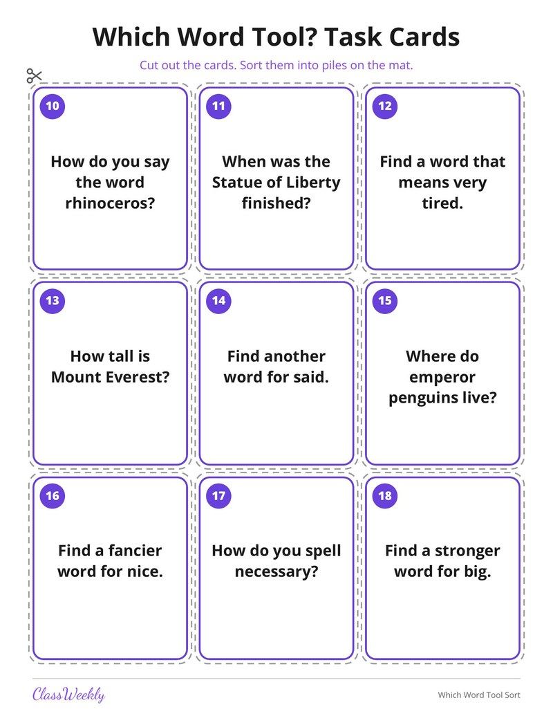 Which Word Tool Sort - Page 4