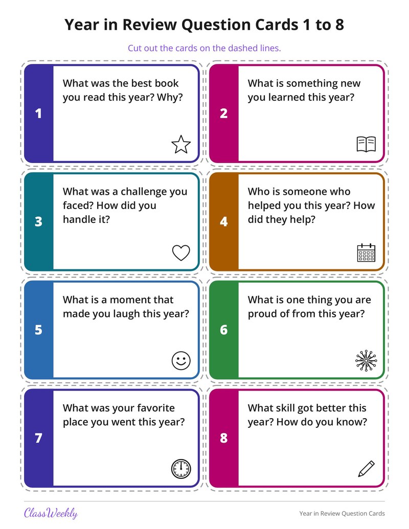 Year in Review Question Cards - Page 3
