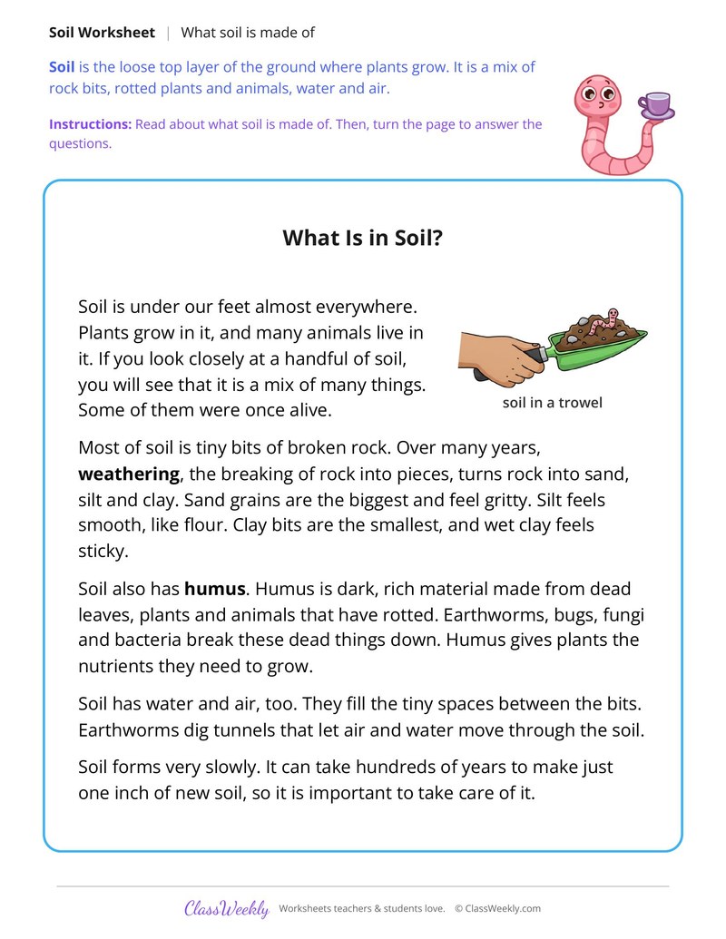What Soil Is Made Of - Page 1