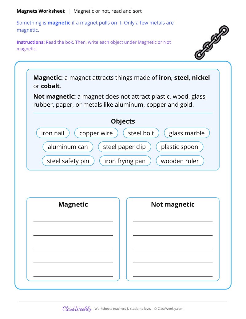 Magnetic or Not? Read and Sort