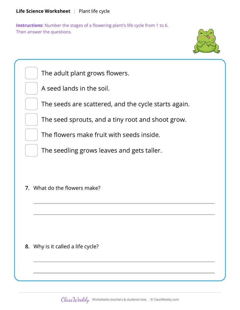 Life Science: Plant life cycle