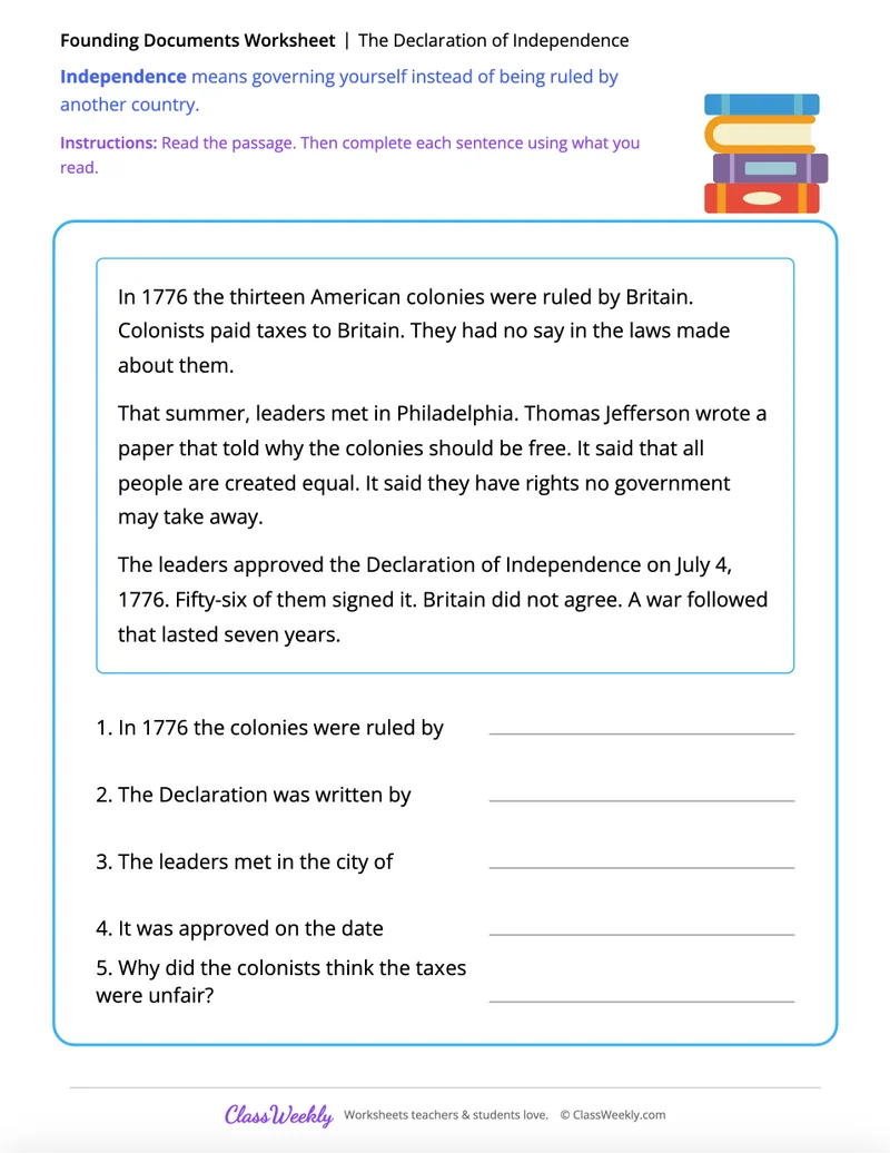 The Declaration of Independence