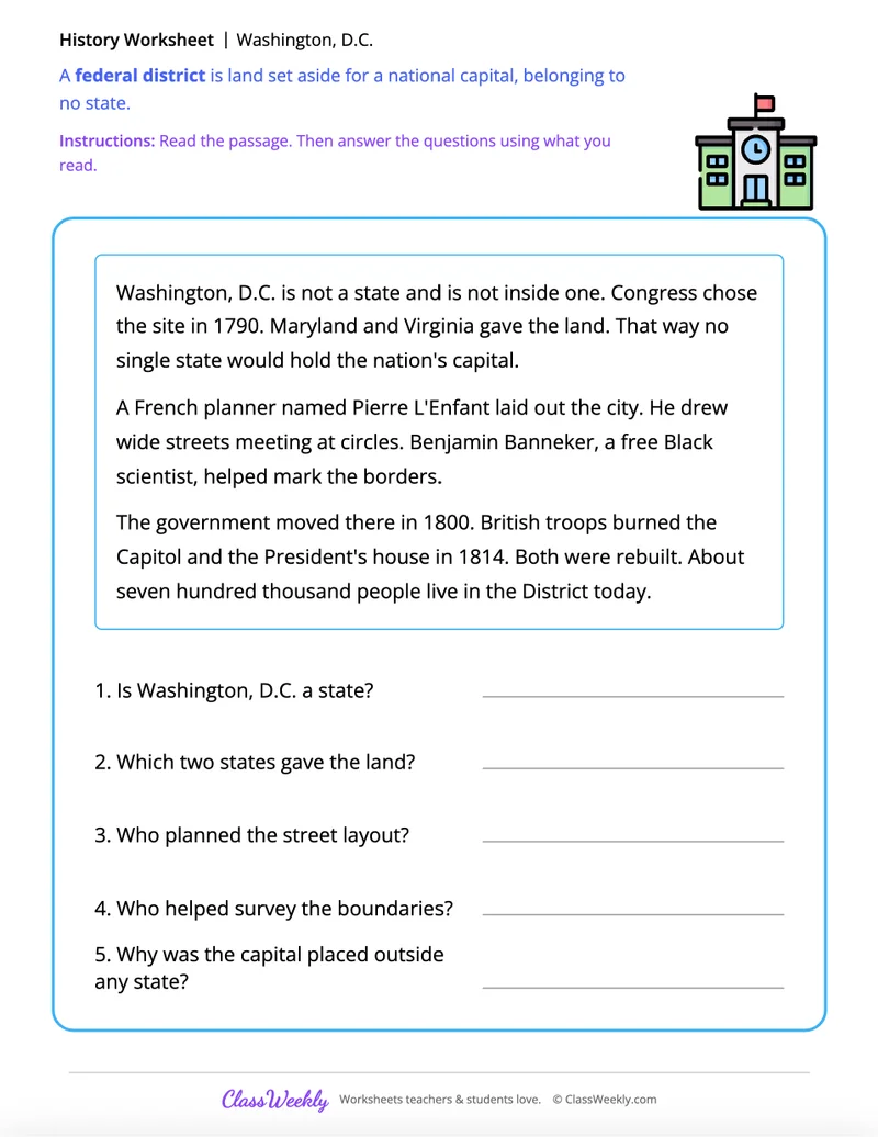 The History of Washington, D.C.