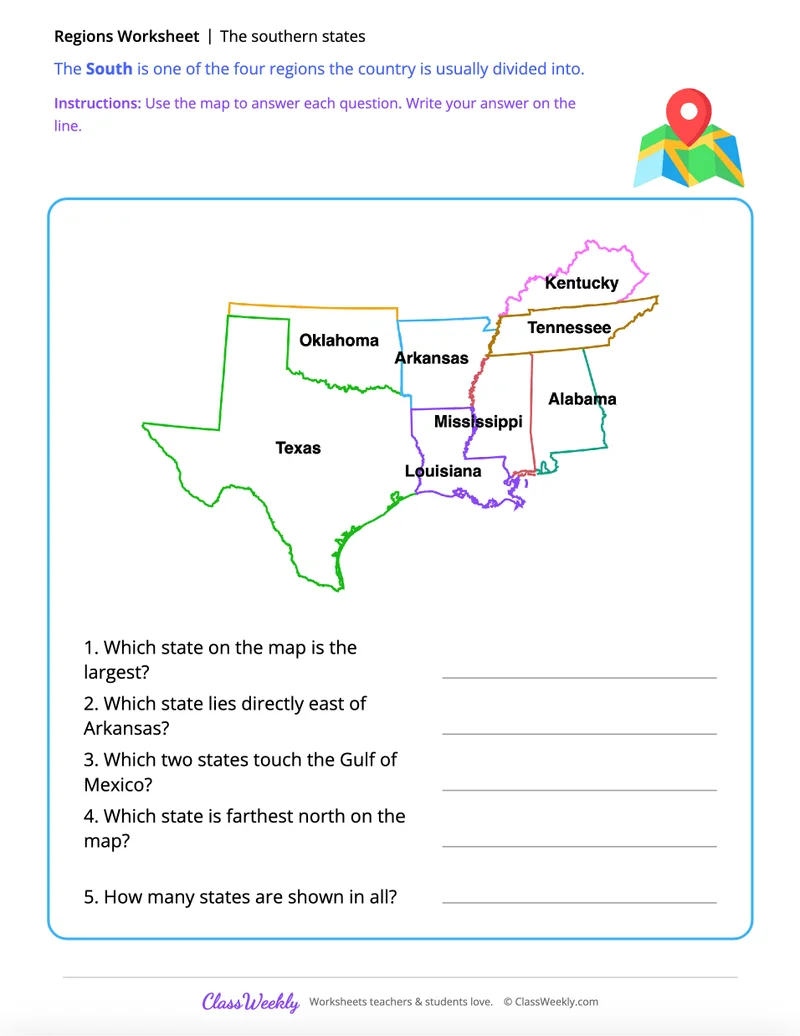 The southern states