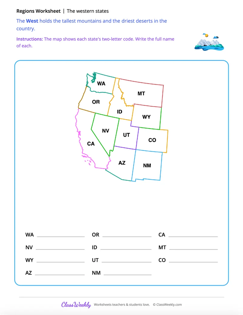 The western states
