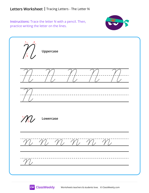 Cursive N