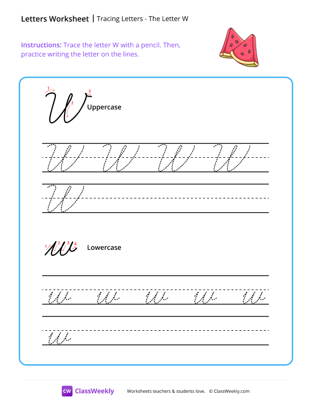 Cursive W