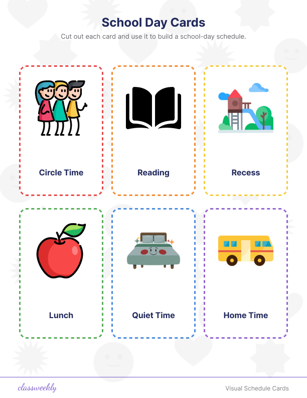 Visual Schedule Cards