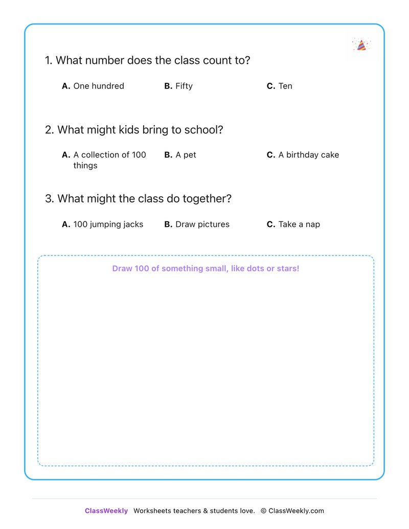 100th Day of School - Page 2