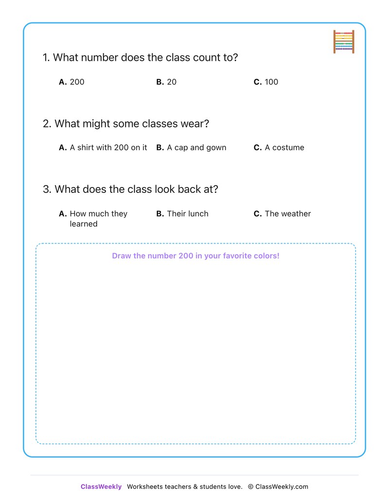 200th Day of School - Page 2