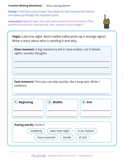 The Secret Signal Story Writing