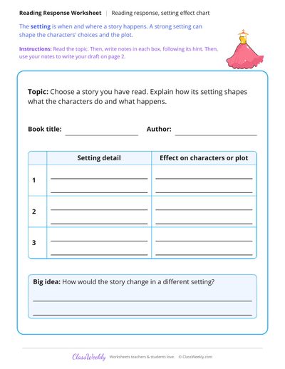 How the Setting Shapes the Story Reading Response