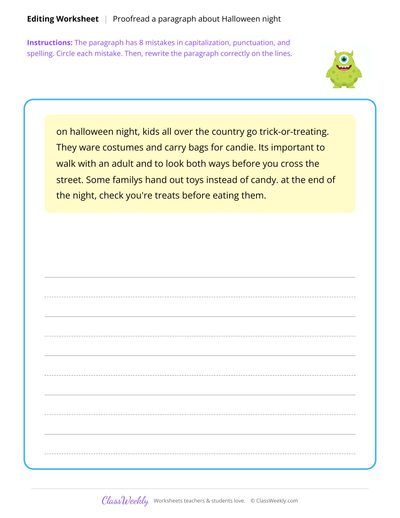 Proofread a Paragraph
