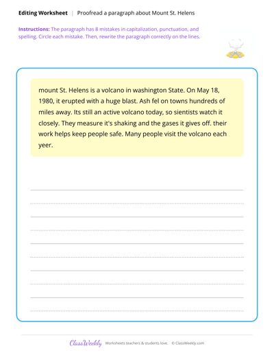 Proofread a Paragraph