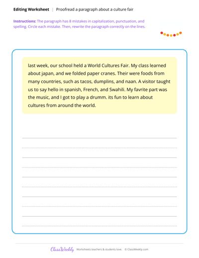 Proofread a Paragraph