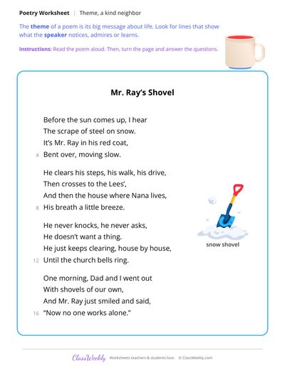 Find the Theme of a Poem About Kindness