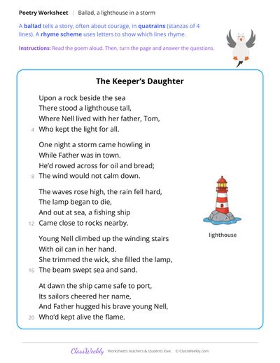 Read a Ballad and Follow the Story
