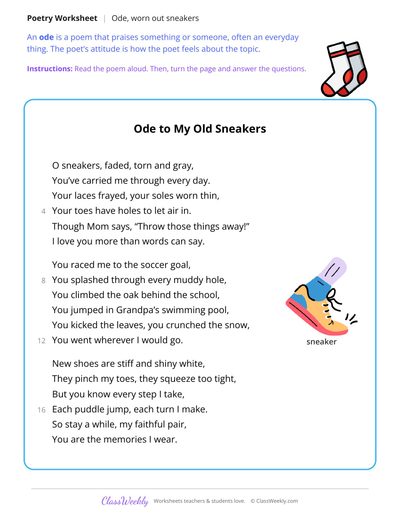 Read an Ode to a Pair of Sneakers