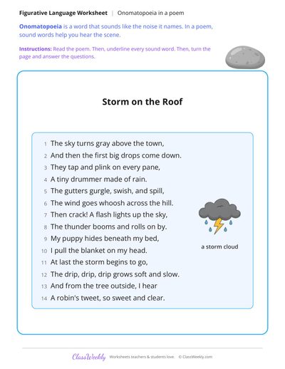 Onomatopoeia in a Poem