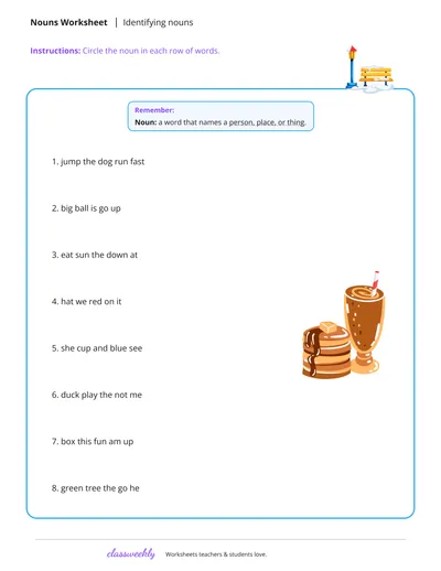Identifying Nouns