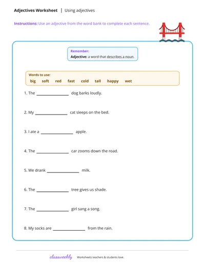 Using Adjectives