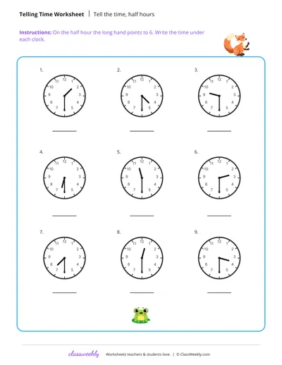 Tell the time